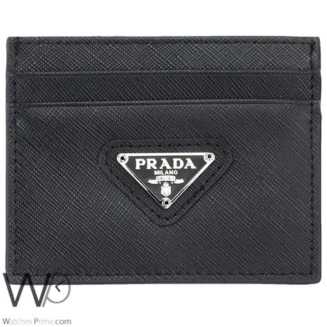 prada men mini vallet|Prada card holder for men.